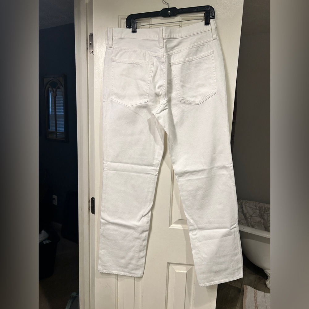 J.Crew 1984 Rigid Tall Slouchy Jeans
WMNS 30T White Denim High Rise
Button Fly - Picture 7 of 13